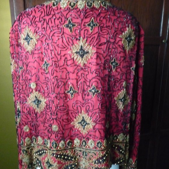 Papell Boutique Beaded Evening Jacket - Picture 2 of 10